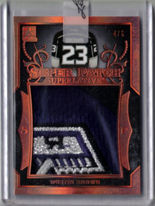 DUSTIN BROWN 17/18 Leaf Superlative Jumbo Multi-Break Logo Super Patch #d 4/6 🔥