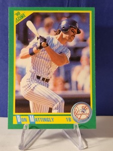 1990 Score Don Mattingly card #1 New York Yankees Baseball 