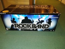 Rock Band PS2 PlayStation 2 Special Ed. Bundle Game Guitar Mic Drum Pedal