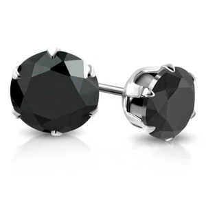 Clous d'oreille acier Cristal rond 3mm 6 griffes - Imagen 1 de 6