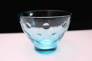 Sherbet vintage Capri Dots Hazel Atlas 3 3/4 "x 2 3/4" - Imagen 1 de 2