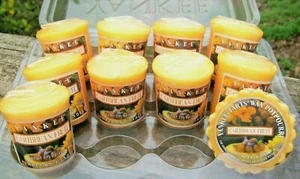 LOT OF 10 Yankee Candle Retired "CARIBBEAN FRUIT" ~ (9) Votives & (1) Tart Melts - Picture 1 of 2