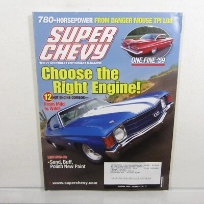 Super Chevy Dec 2005 Choosing the Right Engine, How to Sand, Buff, Polish Paint Foto 1 de 4