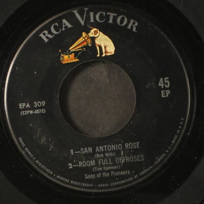 SONS OF THE PIONEERS: a garden of roses RCA 7" EP 45 RPM - Image 1 of 2
