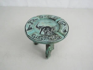 Bandeja de cenizas de cigarrillo tallada con piedra de jabón elefante única - Imagen 1 de 8