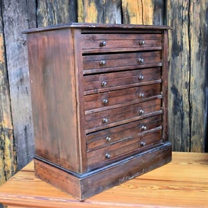 Vetrina antica esemplare XIX secolo panca cassetti espositore museo  - Foto 1 di 8