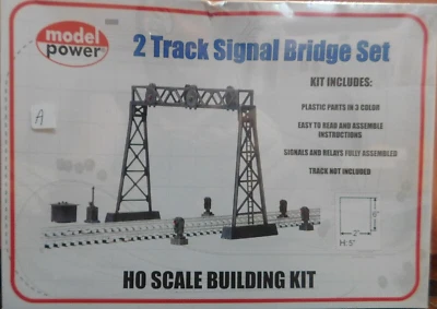 Model Power 419 TWO TRACK SIGNAL BRIDGE KIT  New - HO - Image 1 of 4
