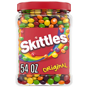  Skittles Original Fruity Candy Jar 54 oz (3 lbs) fruity flavor