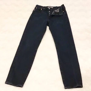 Jeans donna Levi's 24 (0) zeppa icona vestibilità caviglia indaco scuro 22861-0064 - Foto 1 di 13