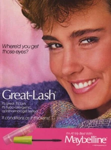 1985 Maybelline great lash mascara 1-page MAGAZINE AD - Bild 1 von 1