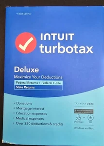 INTUIT TURBOTAX DELUXE 2023 - Picture 1 of 3