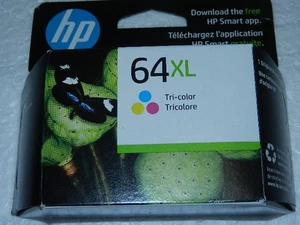 Cartucho de tinta tricolor HP 64xl original nuevo OEM exp. 08/26 hp64xl 64 xl N9J91AN - Imagen 1 de 5