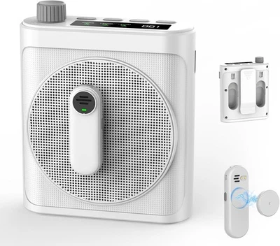 15W Wireless Voice Amplifier with 2 Magnetic Lavalier Mics & Noise Reduction - B - Image 1 of 4