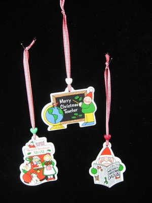 ADORNO NAVIDAD AVON VINTAGE (3) mamá papá maestra madre padre defecto CERÁMICA Foto 1 de 4