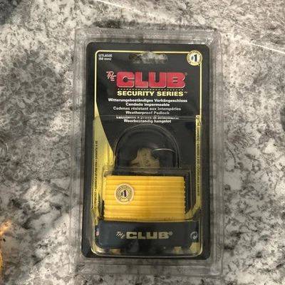 THE CLUB SECURITY SYSTEM PADLock UTL832E CUERPO DE ACERO LAMINADO Foto 1 de 2