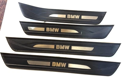 2011-2016 BMW 550I GT RIGHT LEFT FRONT REAR DOOR SILL SCUFF PLATE TRIM SET OF 4 - Image 1 of 4