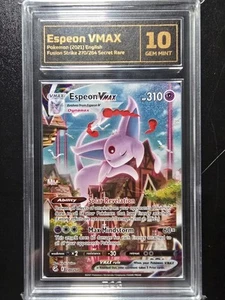 TCG 10 Espeon Vmax 270/264 - 2021 Fusion Strike Alt Art Secret Rare Pokemon Card - Picture 1 of 4