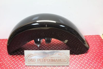 2010 HARLEY DAVIDSON STREET GLIDE OEM ПЕРЕДНЕЕ КРЫЛО ГЛАДКИЙ ЯРКИЙ ЧЕРНЫЙ SG47 - Изображение 1 из 4