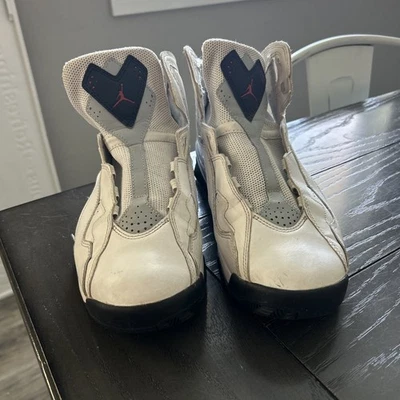 Nike Air Jordan Hombres Zapatos True Flight Blanco Negro Rojo 342964-104 Talla 10 Foto 1 de 4