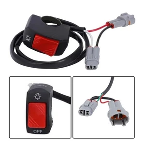 Accessoires interrupteur de guidon routier marche/arrêt guidon noir flambant ne - Picture 1 of 8