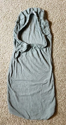 conjunto de 6 protetores de assento de cadeira sem braços elásticos cinza claro - Imagem 1 de 4