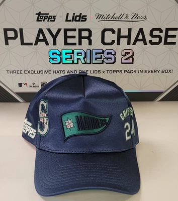 Sombrero Mitchell & Ness Player Chase KEN GRIFFEY JR Mariners 2025 Topps X Lids serie 2 Foto 1 de 4