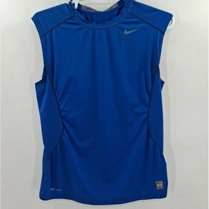 Nike Pro Combat Mens Large Blue Shirt - Picture 1 of 12
