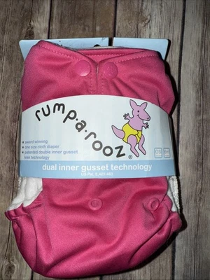 Pañal de tela de bolsillo Rumparooz rosa magenta talla única nuevo Foto 1 de 3