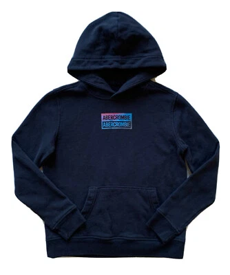 ABERCROMBIE Niños Niños Niñas Sudadera con Capucha Logotipo Iridiscente Sudadera Suavemente Usada 11/12 Foto 1 de 4