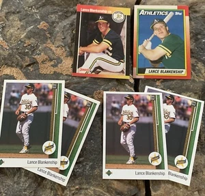 Lance Blankenship Baseball Cards. Oakland Athletics.. - Picture 1 of 4