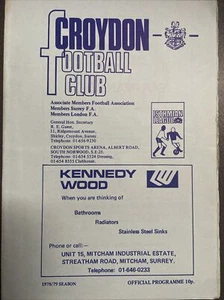 Croydon v Tooting & Mitcham(Isthmian League 78/9) 26/3/79 TC - Picture 1 of 3