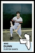 1982 Fritsch Clinton Giants Mike Dunn Clinton Giants #14
