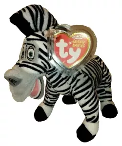 Ty Beanie Baby - MARTY the Zebra (Madagascar Movies) NEW MWMTs Plush Stuffed Toy - Picture 1 of 9