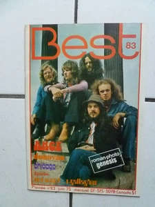 Magazine BEST n° 83  -   JUIN   1975  +  POSTER  RON  WOOD /  RORY  GALLAGHER - Imagen 1 de 3