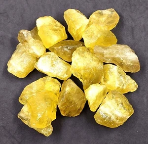 2500 Ct Superb Yellow Lemon Topaz Rough Crystal Gemstones Lot 5ATL - Picture 1 of 12