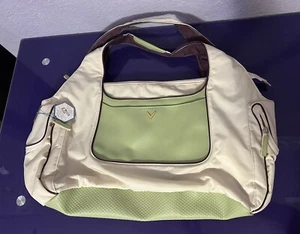 Callaway Sports Golf Women Shoulder Bag/ Tote Beige/ Green Zipped. New with tag - Picture 1 of 11