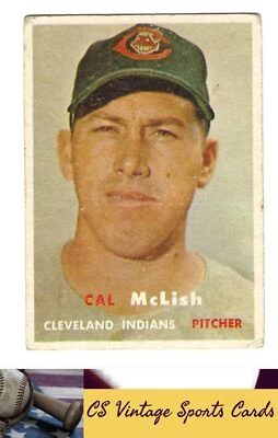 1957 Topps #364 Cal McLish RC - Image 1 of 2
