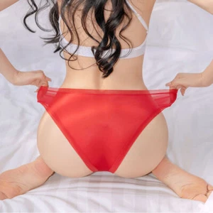 Women Sheer Shiny See-through Knickers Briefs Underwear Panties Elastic Lingerie - Picture 1 of 21