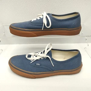 VANS OFF THE WALL Blue Sneaker blue stripe Men Size 10 Skateboard Shoes - Picture 1 of 11