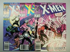 X-Men, lot of 3: #247-249. Marvel Comics, 1989. AS IS