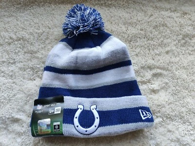 Sombrero Indianapolis Colts New Era Acción de Gracias en el Campo Deporte Tejido Gorro Pom Foto 1 de 4
