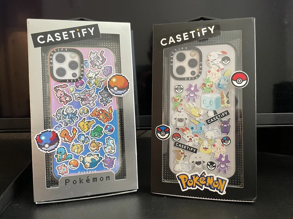 2 capas colecionáveis Pokemon X Casetify edição limitada para iPhone 12, 12 pro - Imagem 1 de 4