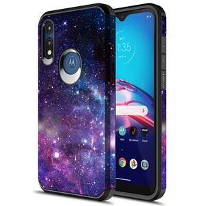For Moto E 2020 Hybrid Graphic Fashion Cute Colorful Silicone Case - Picture 1 of 8