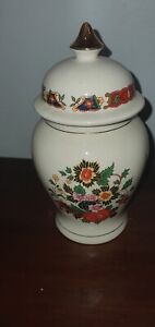 Vintage Sadler Ginger Jar, Ginger Urn, Ginger Pot, with Lid and Floral Designs