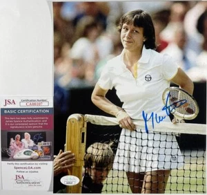 Tennis Martina Navratilova signed 8x10 Foto ein original Autogramm JSA COA - Bild 1 von 1