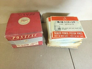 1939-40 Pontiac 6-CYL. Standard Piston Ring Set NOS #513466 - Picture 1 of 2