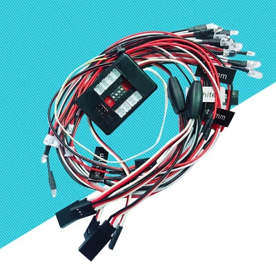 12 LED Light Kit Brake&Headlight&Signal 2.4ghz PPM FM for 1:10 HSP RC Car Truck - Image 1 of 4