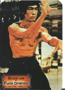 ⭕VTG Calendario Bolsillo Tarjeta 1991 Bruce Lee Portugal Película - Imagen 1 de 2