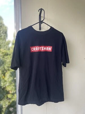 Camiseta CRAFTSMAN Grande Preta Sears Ferramentas Carpintaria Protegida 100% ALGODÃO - Imagem 1 de 3