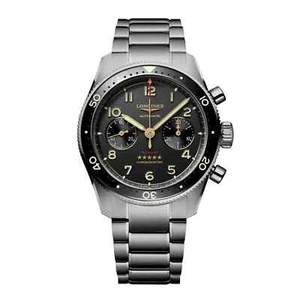Longines Spirit Flyback Chronograph 42mm Gray Dial Titanium Watch L38211536 - Picture 1 of 1